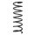 Suspension Spring Rear Axle Coil spring with constant wire diameter SPIDAN for e.g. MAZDA 3