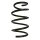 Suspension Spring Front Axle Coil spring with constant wire diameter SPIDAN for RENAULT Wind