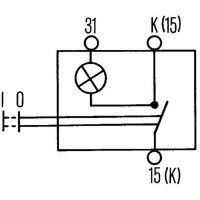 Switches cable actuation 3-connections HELLA suitable for KOMATSU and others
