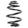 Suspension Spring Rear Axle Mini Block SPIDAN for OPEL Corsa C