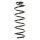 Suspension Spring Rear Axle Coil spring with constant wire diameter SPIDAN for e.g. AUDI A3