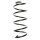 Suspension Spring Front Axle Coil spring with constant wire diameter SPIDAN for AUDI A2