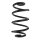Suspension Spring Rear Axle Coil spring with constant wire diameter SPIDAN for NISSAN Micra C+C III