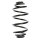 Suspension Spring Rear Axle Mini Block SPIDAN for e.g. OPEL Astra H Caravan
