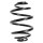 Suspension Spring Rear Axle Mini Block SPIDAN for e.g. OPEL Astra F