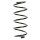 Suspension Spring Front Axle Coil spring with constant wire diameter SPIDAN for AUDI A2