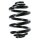 Suspension Spring Rear Axle Coil spring with inconstant wire diameter SPIDAN