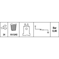 Öldruckschalter 1-polig SW 24 HELLA für LANCER VII (CS_A/ CT_A)