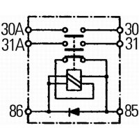 HELLA 6EK 008 776-011 Main switch, battery