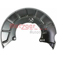 Splash plate brake disc front left METZGER for SKODA...