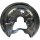 Spray Plate Brake Disc rear left aluminium METZGER for e.g. VW GOLF