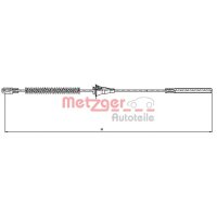 Seilzug Feststellbremse hinten rechts 1.078mm METZGER...
