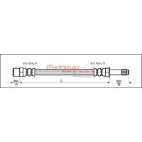 Bremsschlauch 143mm METZGER für VW SHARAN (7M8)