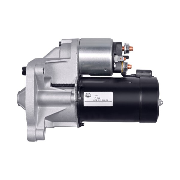 Starter 12 V 1.1 kW 9 teeth HELLA suitable for CITROËN AX and others