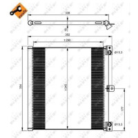 Air conditioning condenser with sealing ring NRF for PORSCHE 911 and others