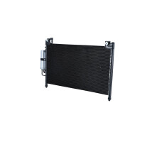 Condenser air conditioner with sealing ring NRF fits MAZDA 2