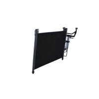 Condenser air conditioner with sealing ring NRF fits MAZDA 2