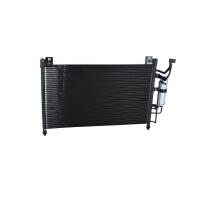Condenser air conditioner with sealing ring NRF fits MAZDA 2
