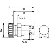 Kontrollleuchte 24 V 2-polig H Halogen HELLA