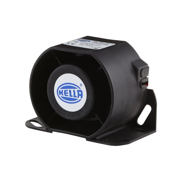 Reversing Alarm 36 V open cable ends 112 dBA HELLA for e.g. LIEBHERR