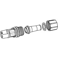 Cable Connector Set Cable end sleeve 2-pole HELLA for...