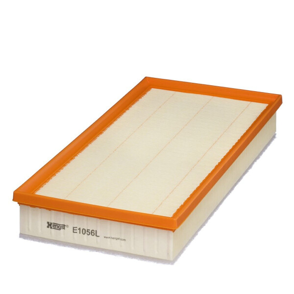 Air filter insert 390-186mm HENGST FILTER suitable for e.g. PORSCHE CAYENNE