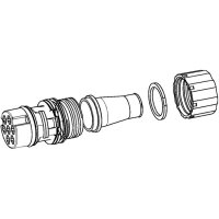 Cable Connector Set 7-pin cable end sleeve HELLA for...