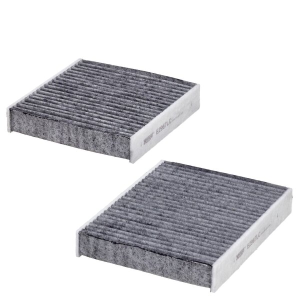 Innenraumfilter Aktivkohle 152-157mm 30mm HENGST FILTER für u.a. PEUGEOT 208 I