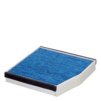 Cabin air filter antibacterial 257 253mm 43mm HENGST...