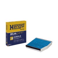 Cabin air filter antibacterial 257 253mm 43mm HENGST...