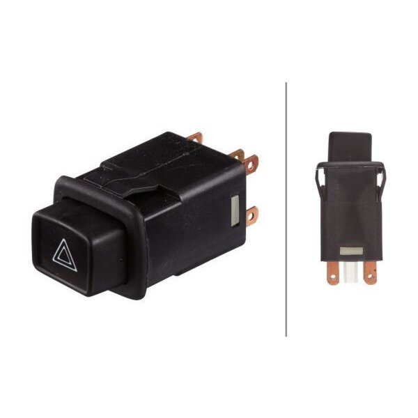 Warnblinkschalter universell einsetzbar HELLA passend für u.a. SCANIA 3