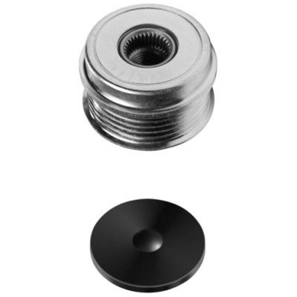 Alternator overrunning alternator pulley Ø56mm M16x1.5 5 grooves HELLA for AUDI