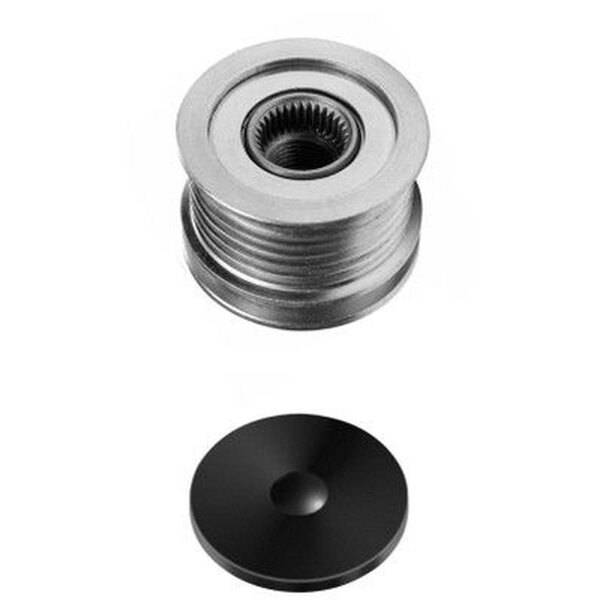 Overrunning alternator pulley Ø50mm M16x1.5 6 grooves HELLA for MERCEDES-BENZ C