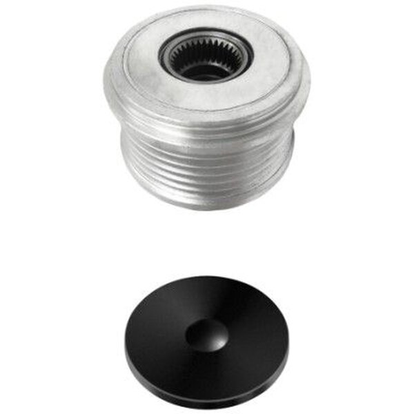 Overrunning alternator pulley Ø55mm M16x1.5 6 grooves HELLA for DACIA Dokker