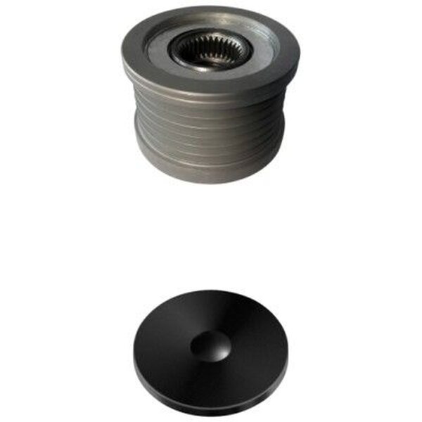 Overrunning alternator pulley Ø50mm M17x1.5 6 grooves HELLA for e.g. NISSAN Juke