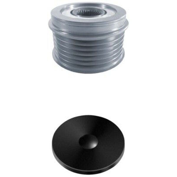 Alternator overrunning alternator pulley Ø 55 mm M16x1.5 6 grooves HELLA