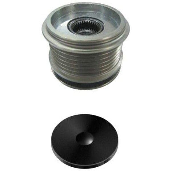 Alternator overrunning alternator pulley Ø56mm M16x1.5 6 grooves HELLA for AUDI