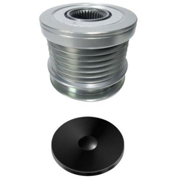 Overrunning alternator pulley Ø50mm M16x1.5 6 grooves HELLA for MERCEDES-BENZ C