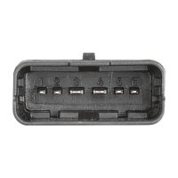 Mass air flow sensor tube socket 6-pin HELLA for RENAULT...