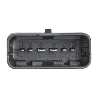 Mass air flow sensor screwed 6-pin HELLA for e.g. RENAULT...