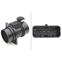 Mass air flow sensor screwed 6-pin HELLA for e.g. RENAULT Avantime