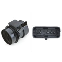 Mass air flow sensor, 5-pin HELLA pipe socket for CITROËN Berlingo and others