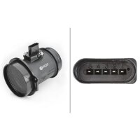 Mass air flow sensor screwed 5-pin HELLA for e.g. AUDI A4 Cabriolet