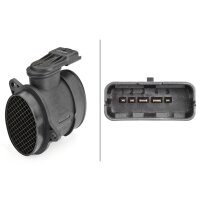 Mass air flow sensor screwed 5-pin HELLA for CITROËN Berlingo and others
