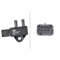 Sensor Abgasdruck geschraubt 3-polig HELLA für u.a. PEUGEOT 308