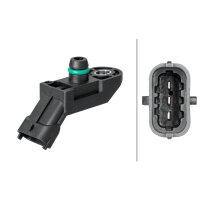 Sensor Ladedruck 3-polig HELLA für u.a. FIAT 500C/595C/695C
