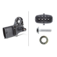Boost Pressure Sensor 5 V 4-pin HELLA sensor expertise suitable for FIAT LINEA