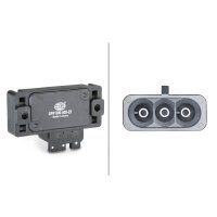 Boost Pressure Sensor 5 V 3-pin HELLA suitable for RENAULT TWINGO
