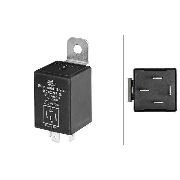Flasher Unit 12 V 4-pin HELLA Lighting Expertise suitable for VOLVO and others