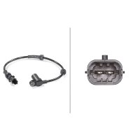 Sensor Raddrehzahl Induktivsensor 452 mm Kabel HELLA für u.a. OPEL MERIVA